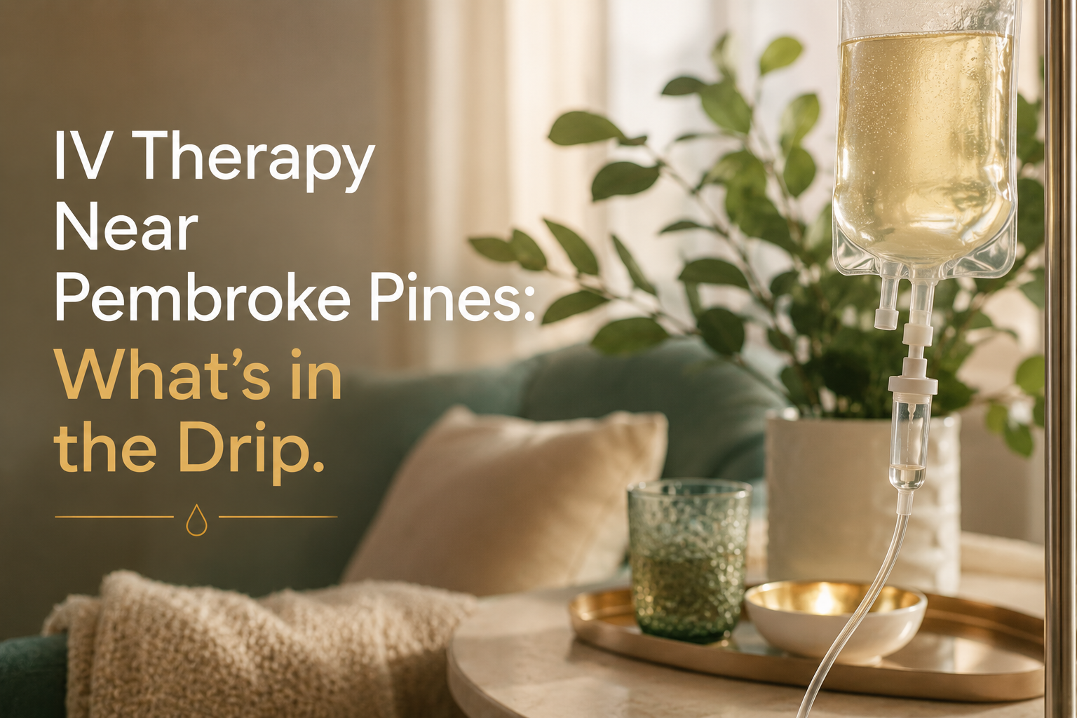 IV therapy drip at iGlo Aesthetics near Pembroke Pines