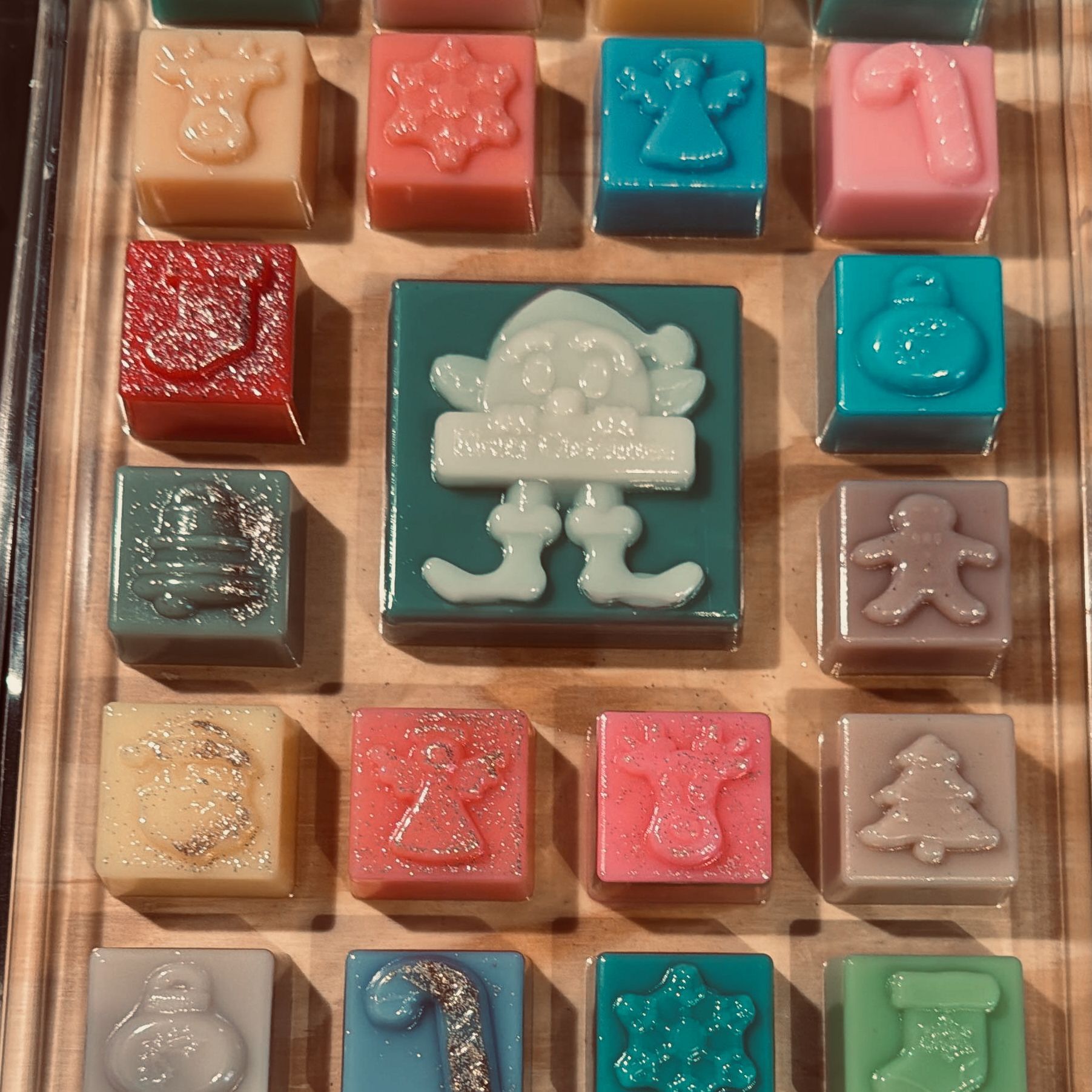 Calendrier de l'Avent kraft & doré