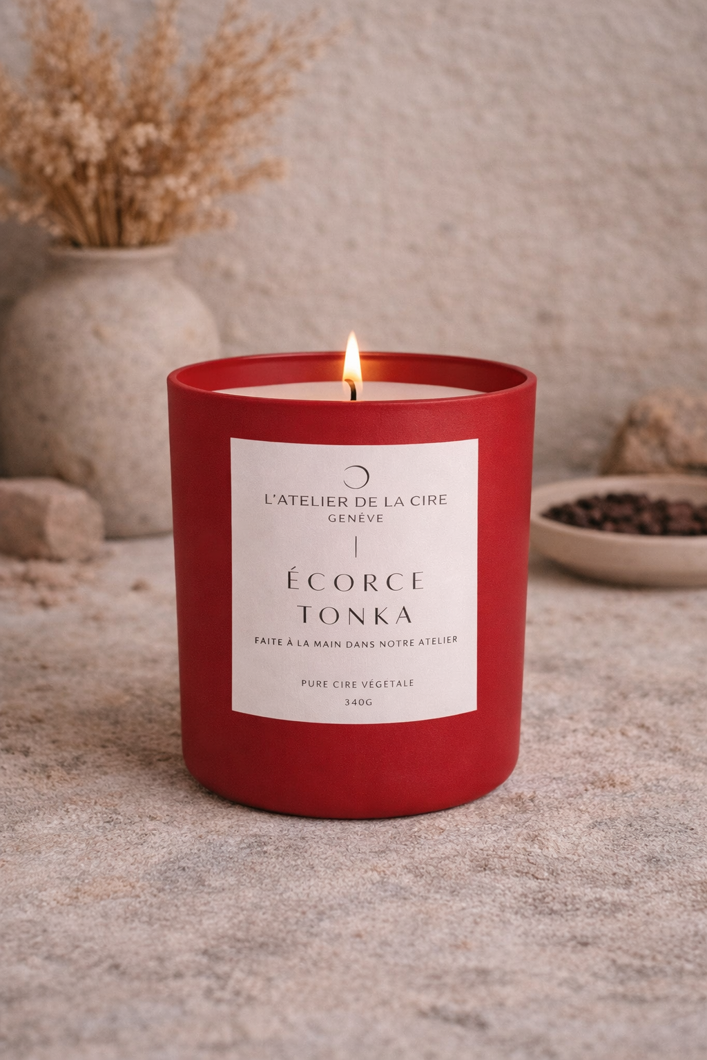 Bougie Shaanti Coquelicot