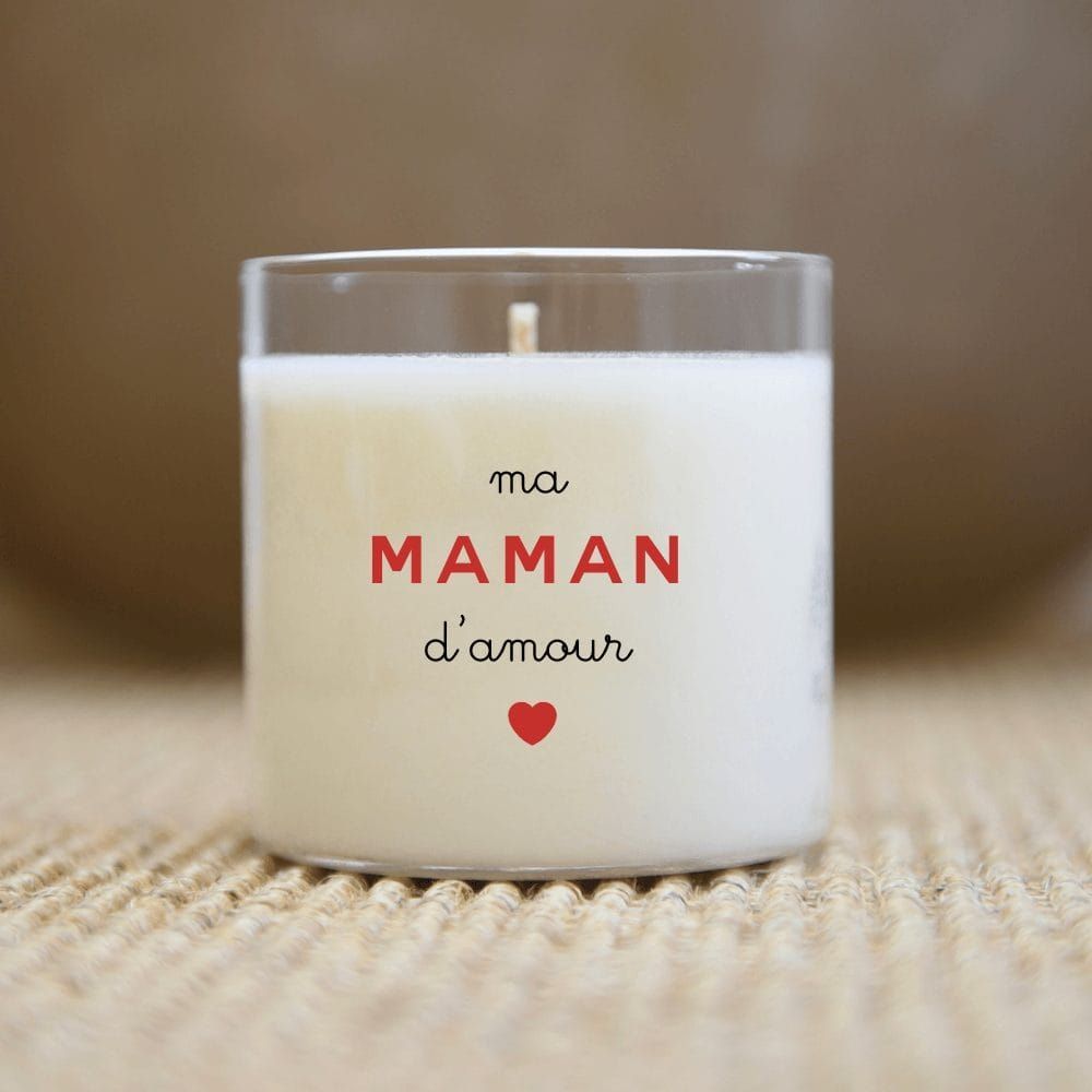 Bougie avec l'inscription