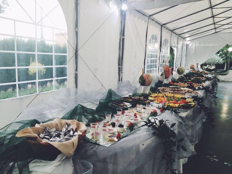 ricevimento all'aperto