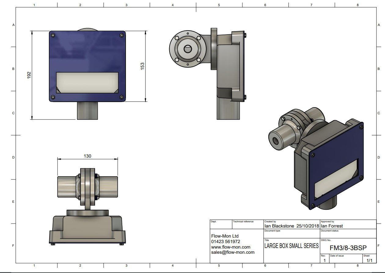 Low flow body assembly drawing