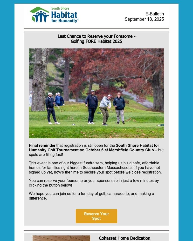 A south shore habitat for humanity newsletter for july 2021