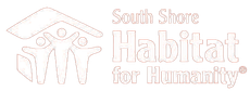 A logo for the south shore habitat for humanity