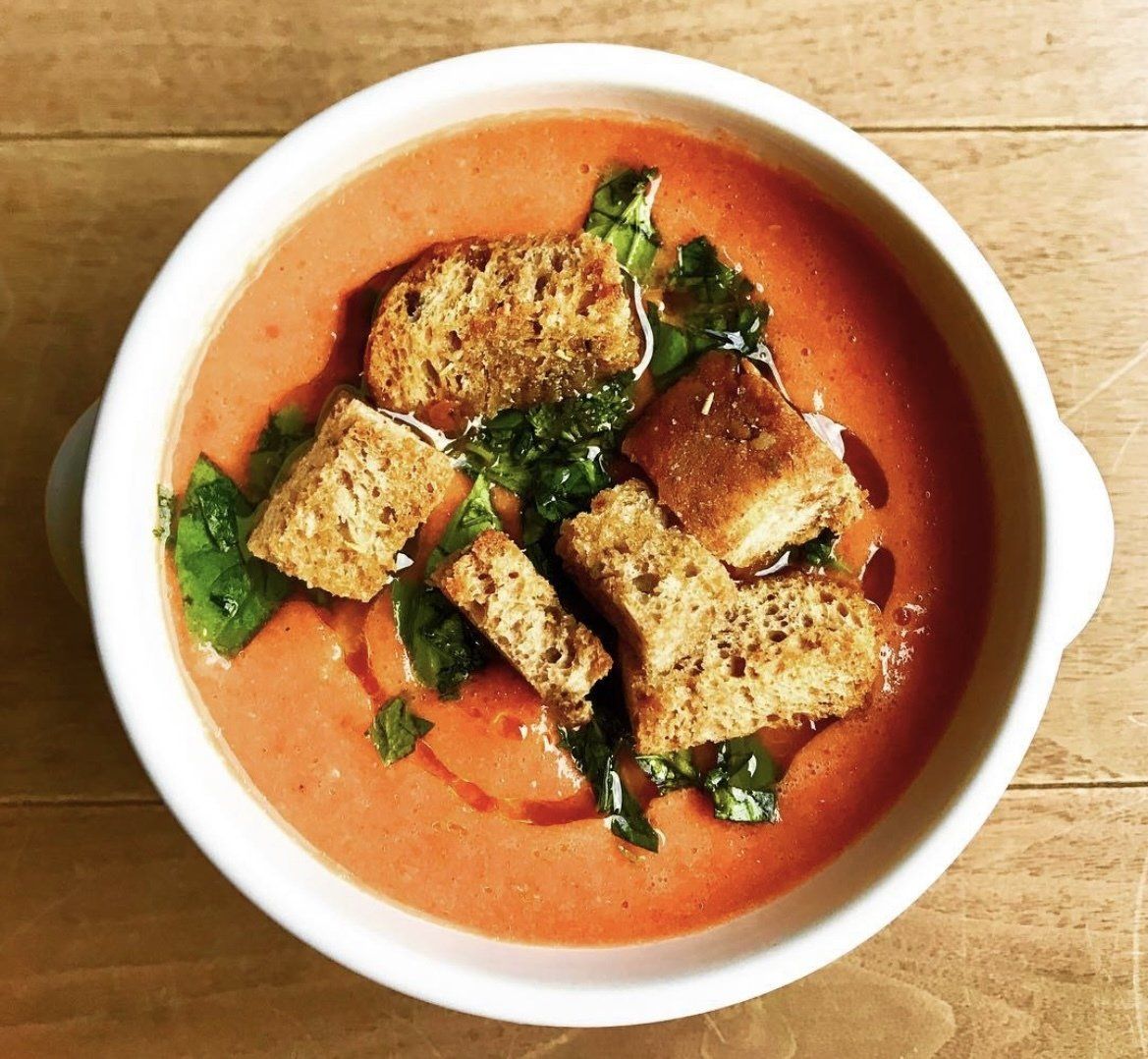 Easy Best Vegan Tomato Gazpacho Summer Soup Recipe