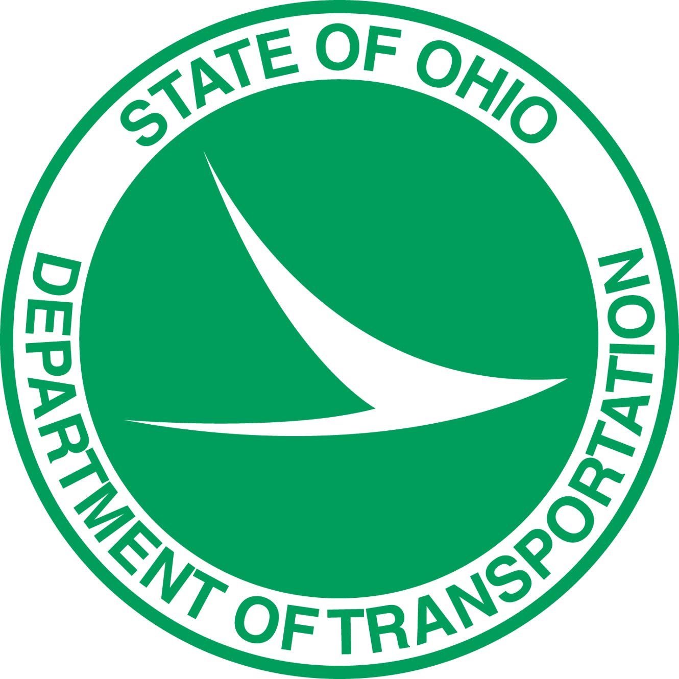 the logo for the state of ohio department of transportation
