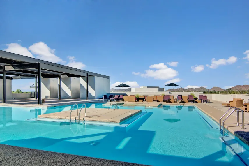Swimming pool at The Trend at 51 Apartment Homes in Phoenix, AZ.
