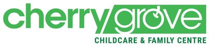 Cherry Grove Childcare & Family Centre logo with green text.