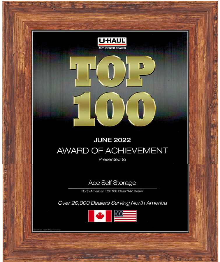 U-haul Top 100 Award