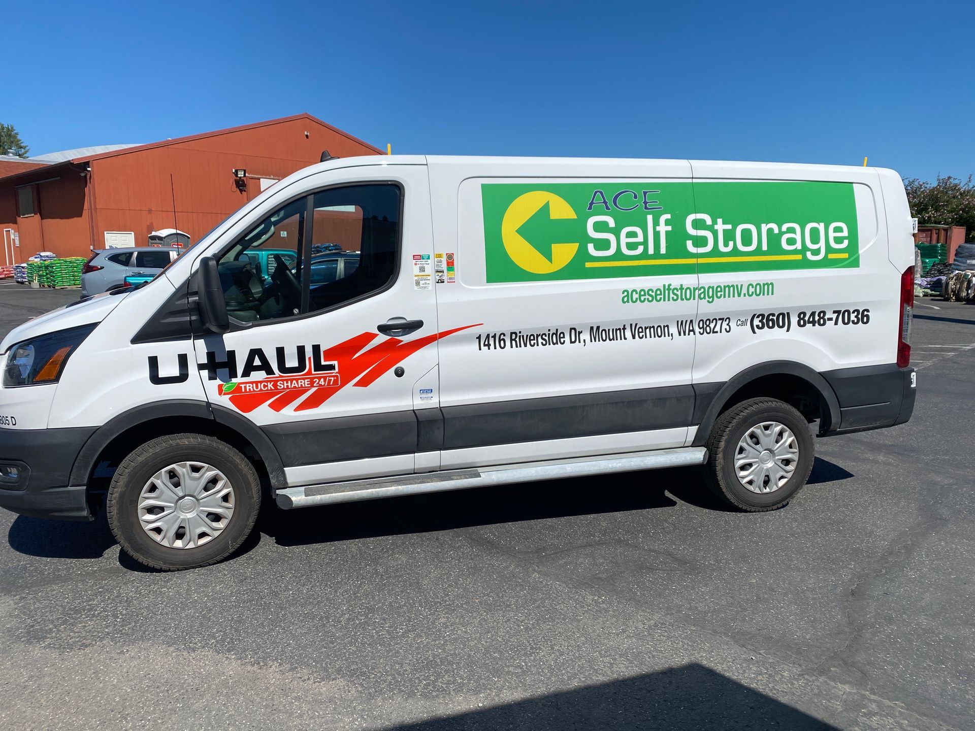 Ace Self Storage U-haul Rental Van