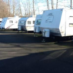 PARKED RV'S AT ACE SELF STORAGE