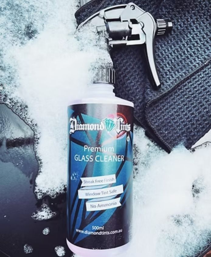 Premium Glass Cleaner with Bubbles in the Background — Diamond Tints in Phillip, ACT