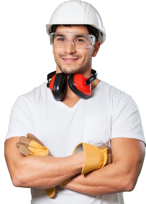 contractor smiling