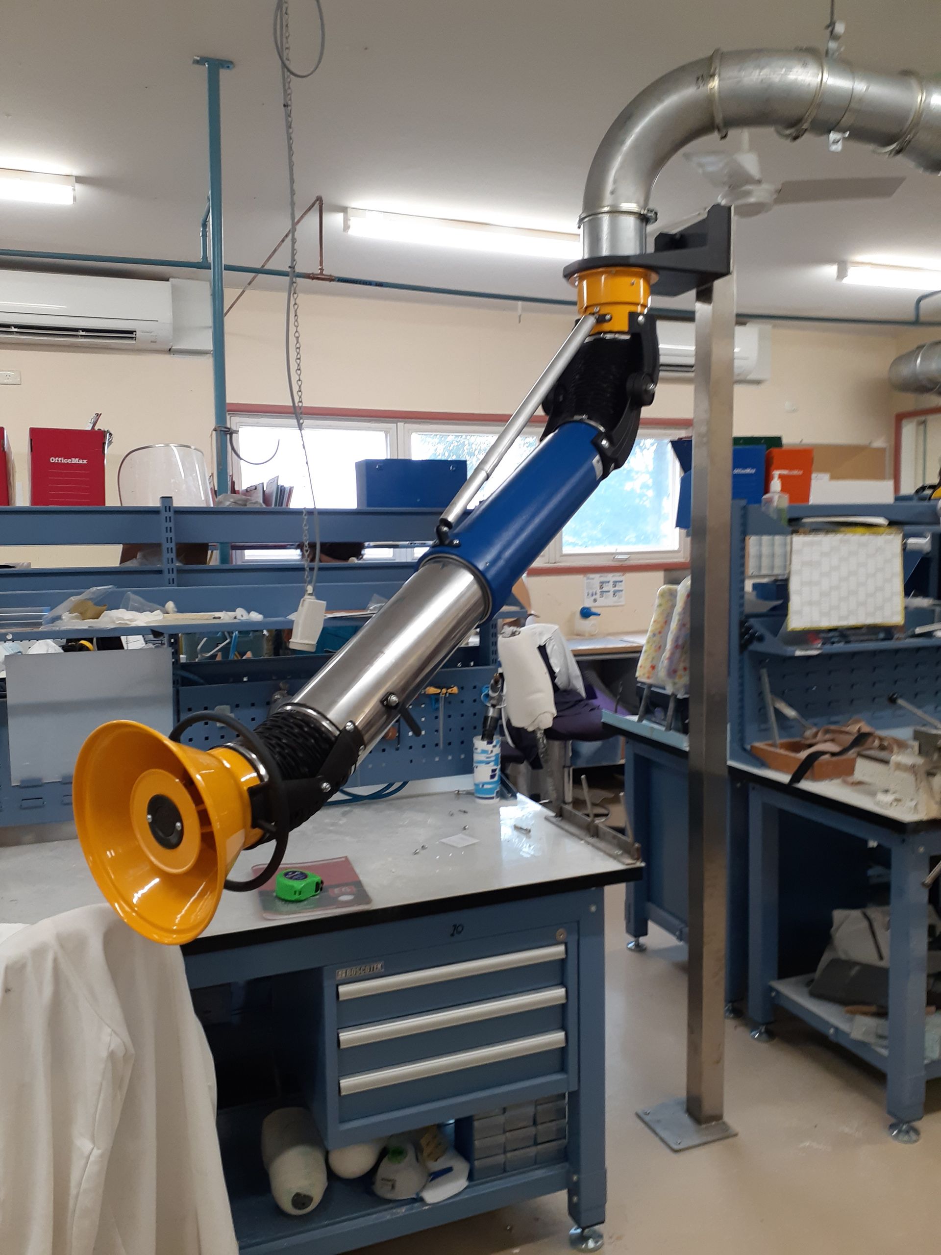 Telescopic Arm Adapted to Central System — Cardiff, NSW — Austedan Fabrications Pty Ltd