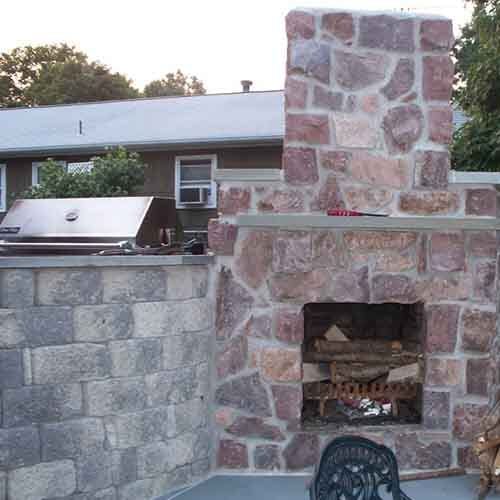 Outdoor Living & Fireplaces — Concrete Blocks in Bridgewater, NJ