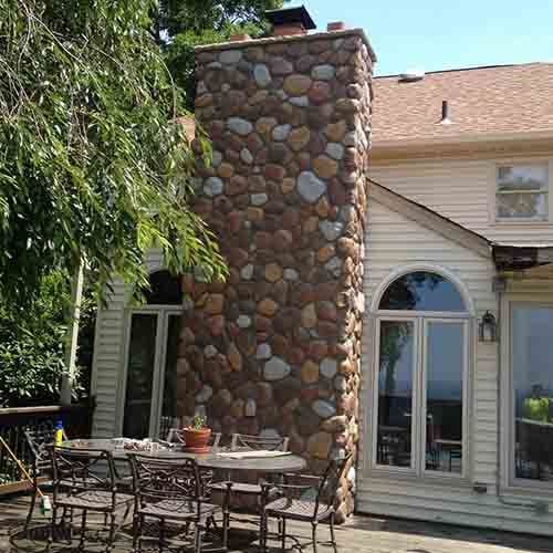 Stone work & Fireplace — Concrete Blocks in Bridgewater, NJ