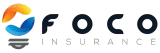 Logo for FOCO Insurance. Features a light bulb graphic and company name.