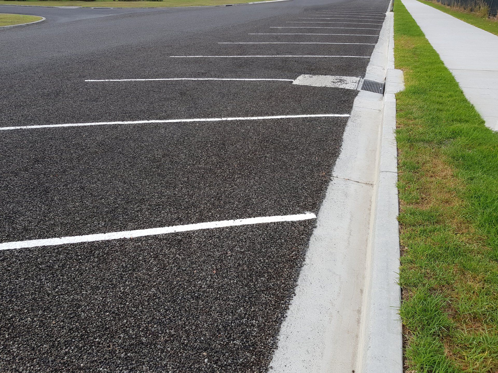 Commercial Paving — Angled Parking Spots in Fort Worth, TX