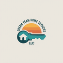 Logo: Blue key with house outline, orange/yellow sun, text "Dream Team Home Services LLC".