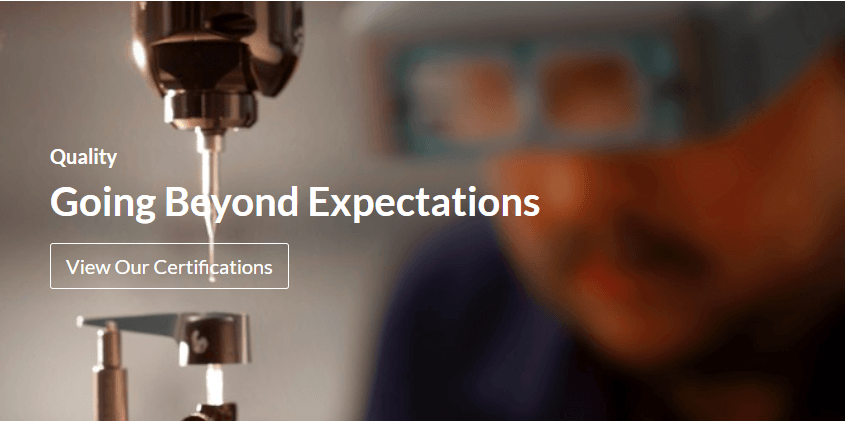 Going Beyond Expectations Vew Our Certifications