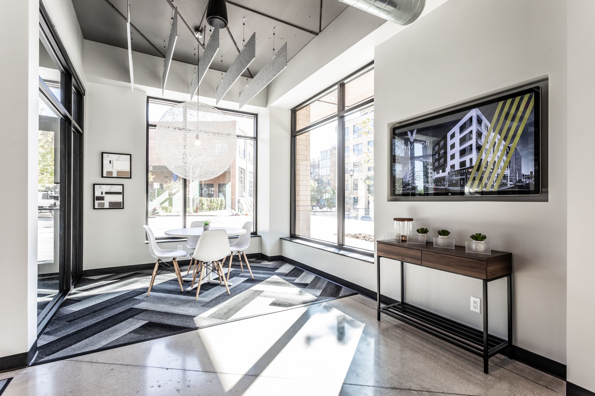 Lobby at Vim + Vigor in Milwaukee, WI.