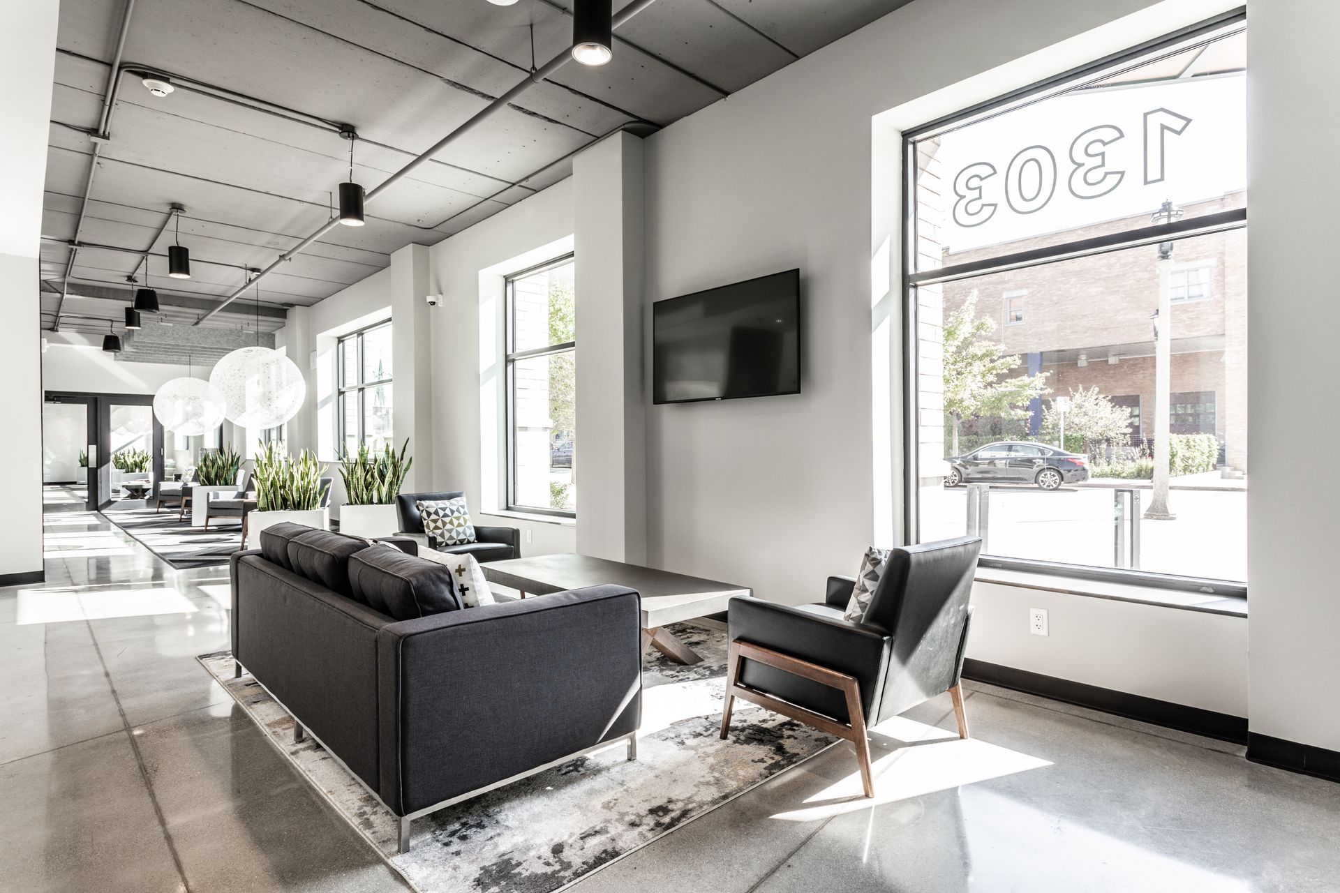 Lobby at Vim + Vigor in Milwaukee, WI.