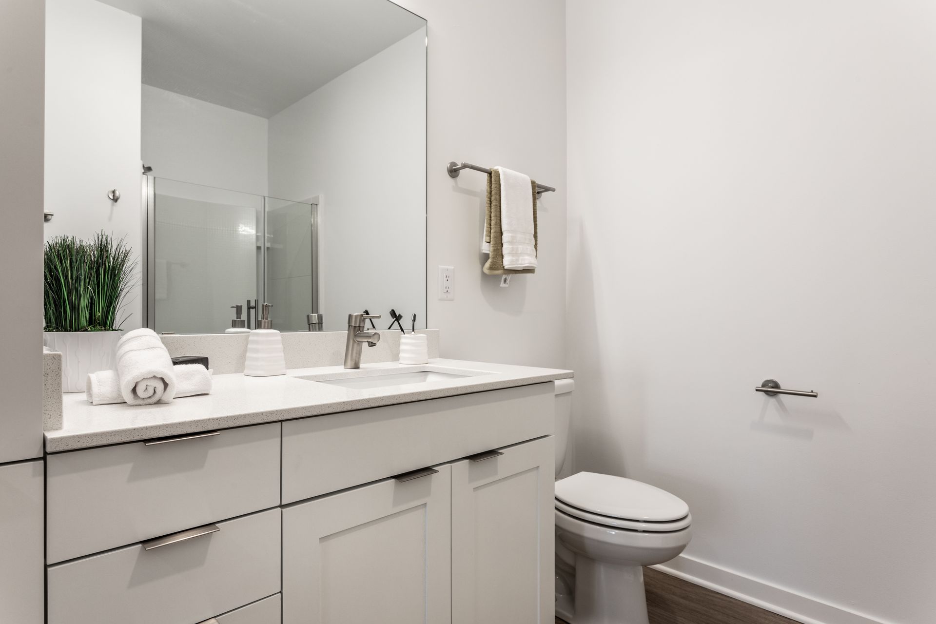 Bathroom at Vim + Vigor in Milwaukee, WI.