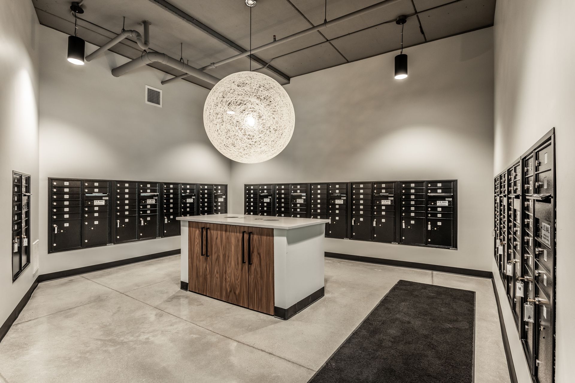 Mail room at Vim + Vigor in Milwaukee, WI.