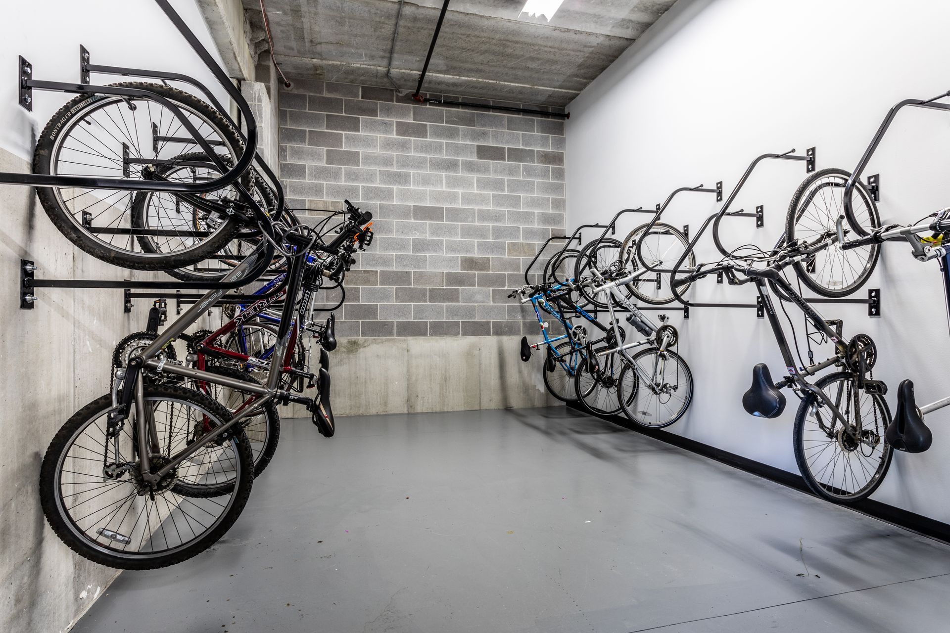 Bike room at Vim + Vigor in Milwaukee, WI.