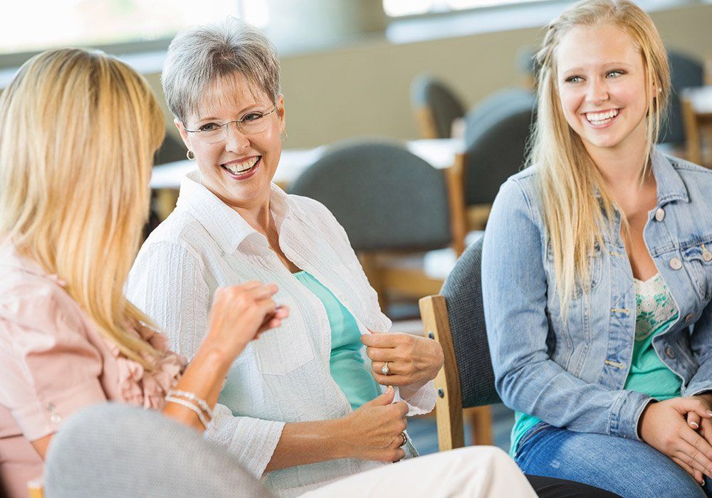 Happy Three Woman Talking — Milwaukee, WI — The Parenting Network