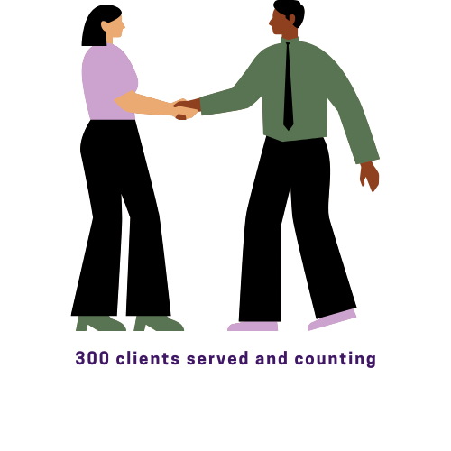 a man and woman shaking hands