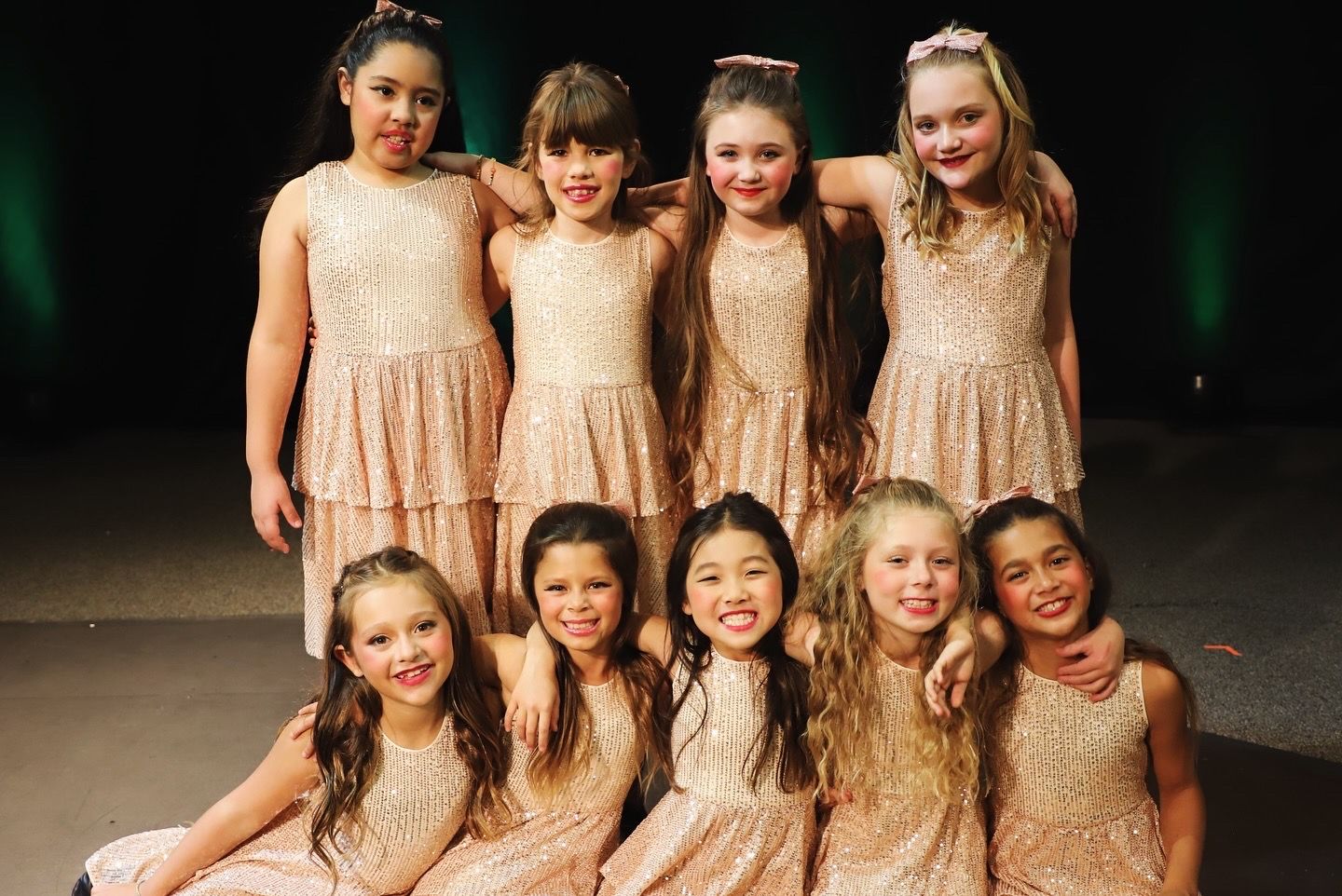 A group of girls posing for a photo together