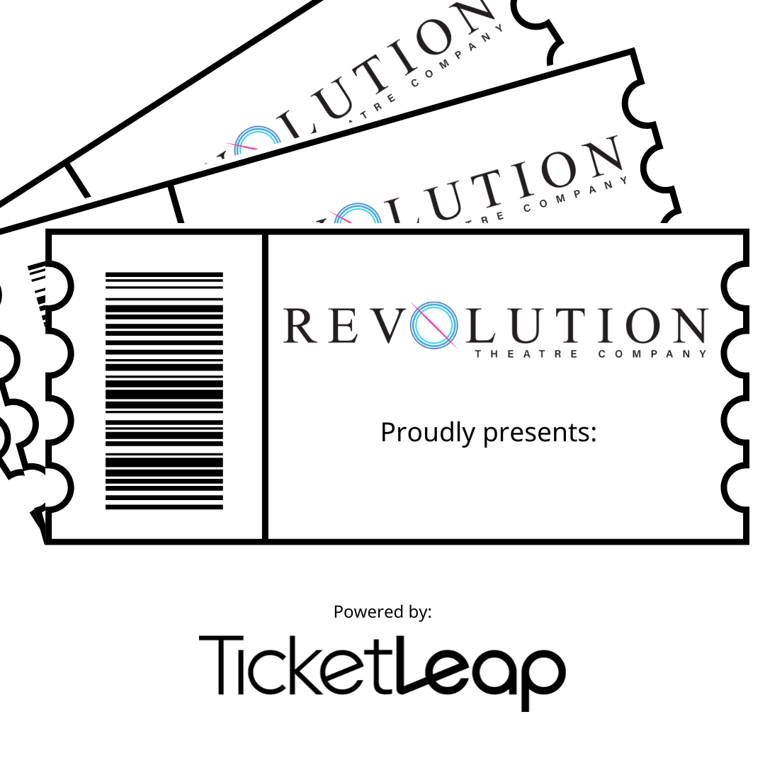 Three revolution tickets are stacked on top of each other.
