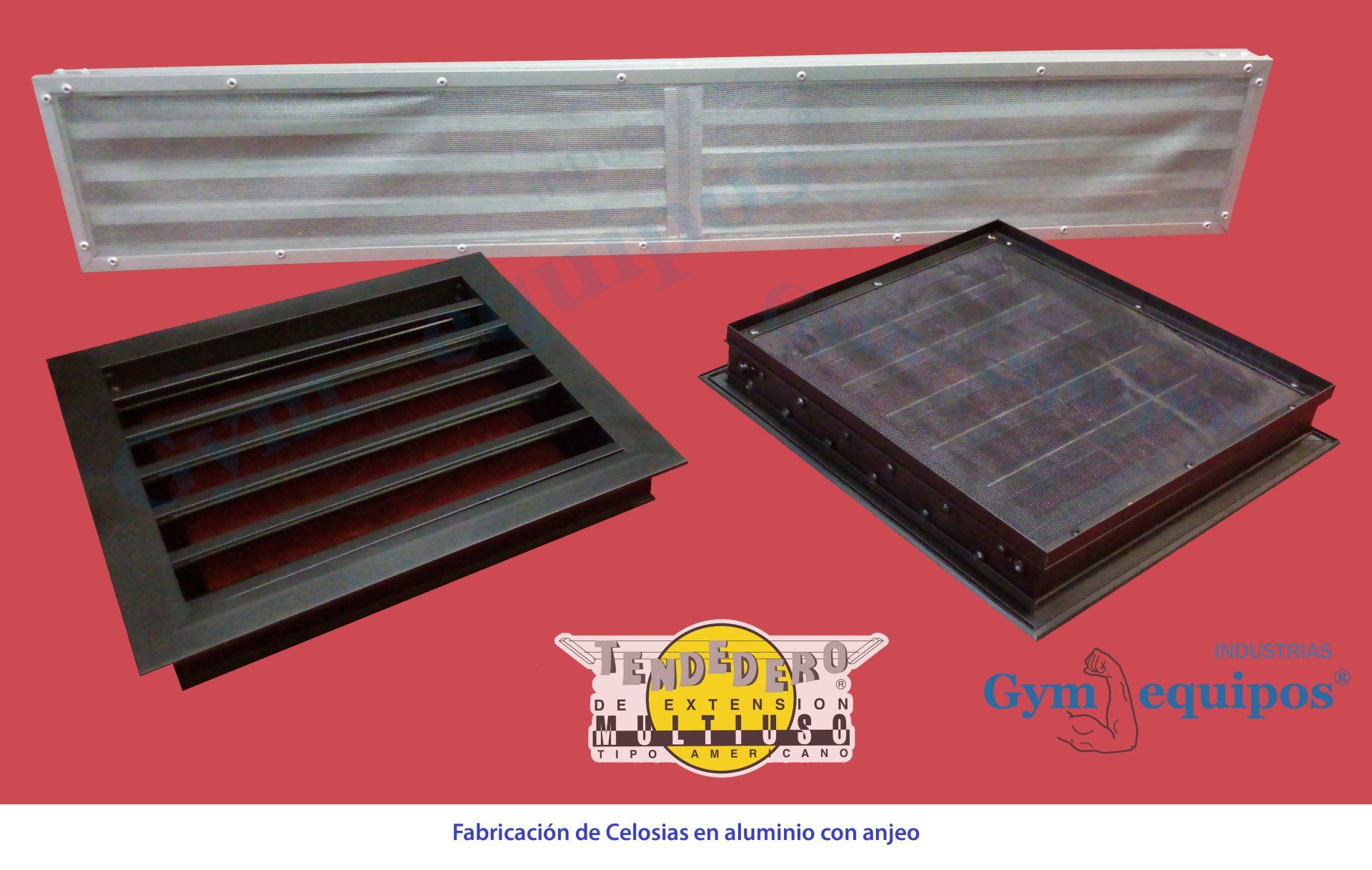 rejillas en aluminio con anjeo bogota