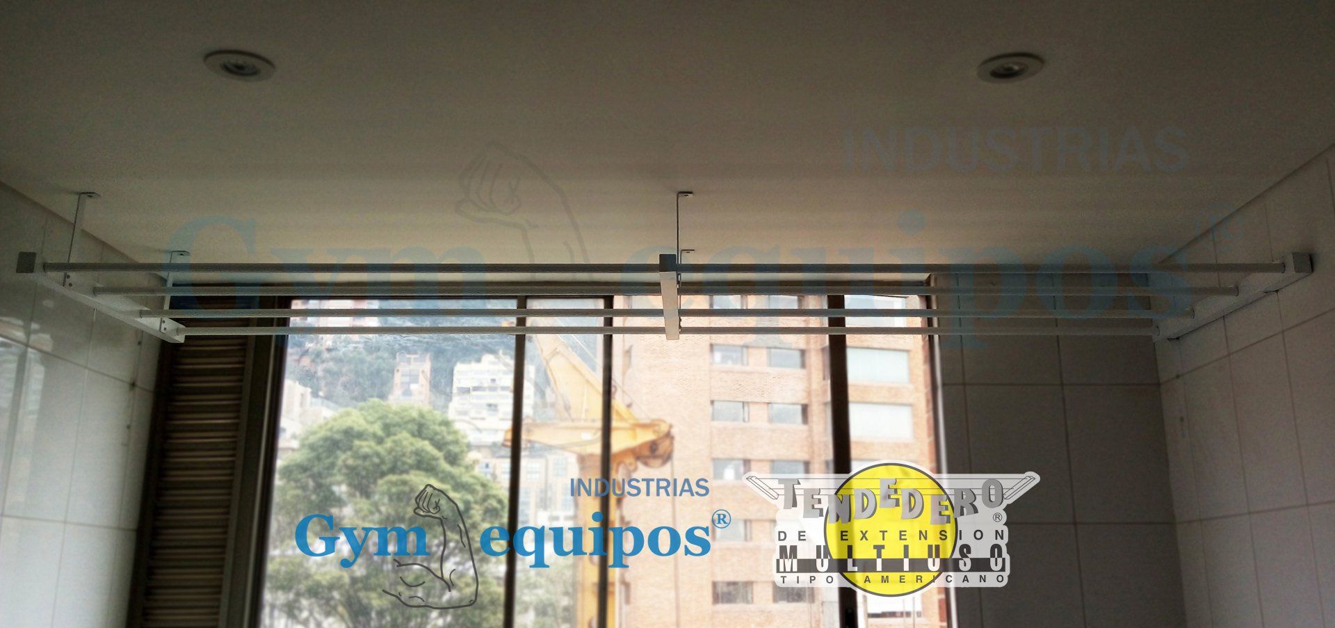 tendedero pared pared