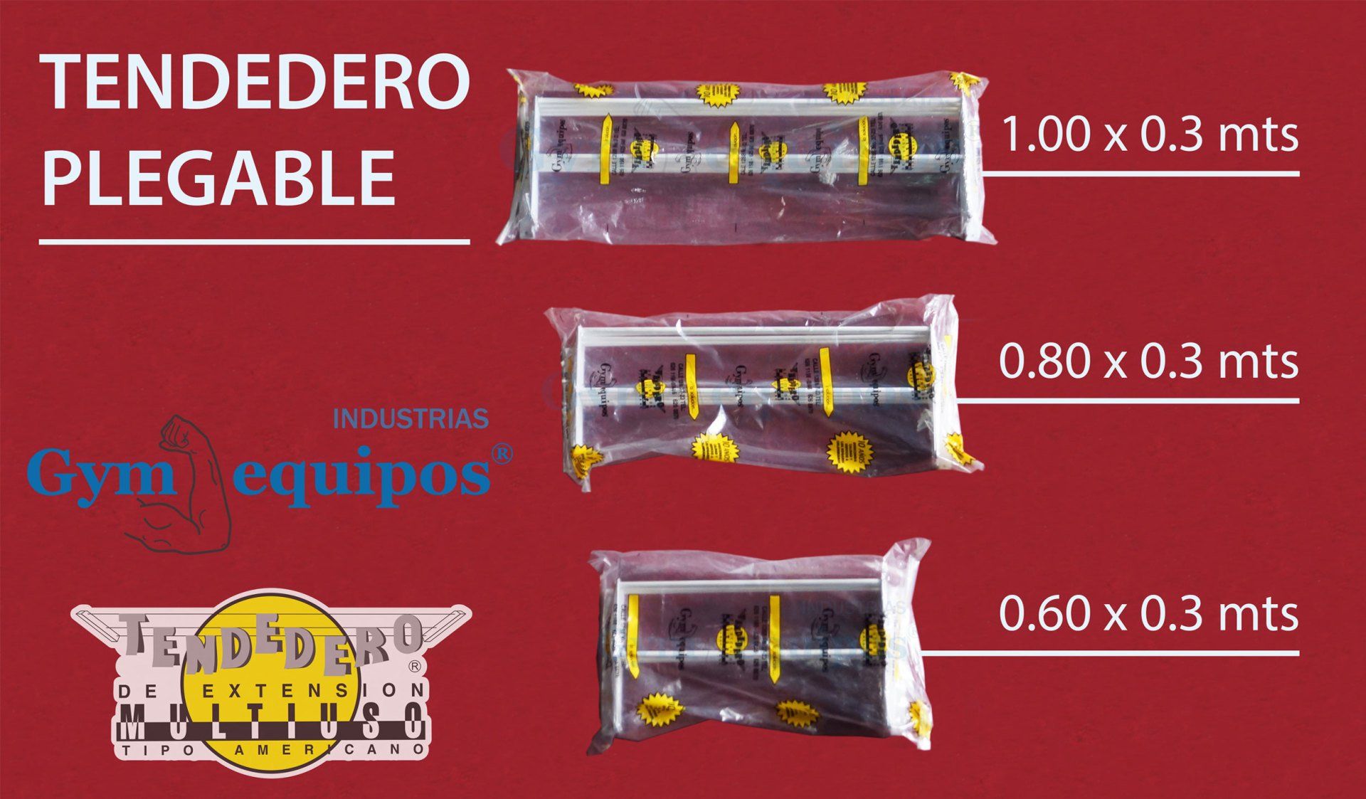 tendederos auxiliares plegables