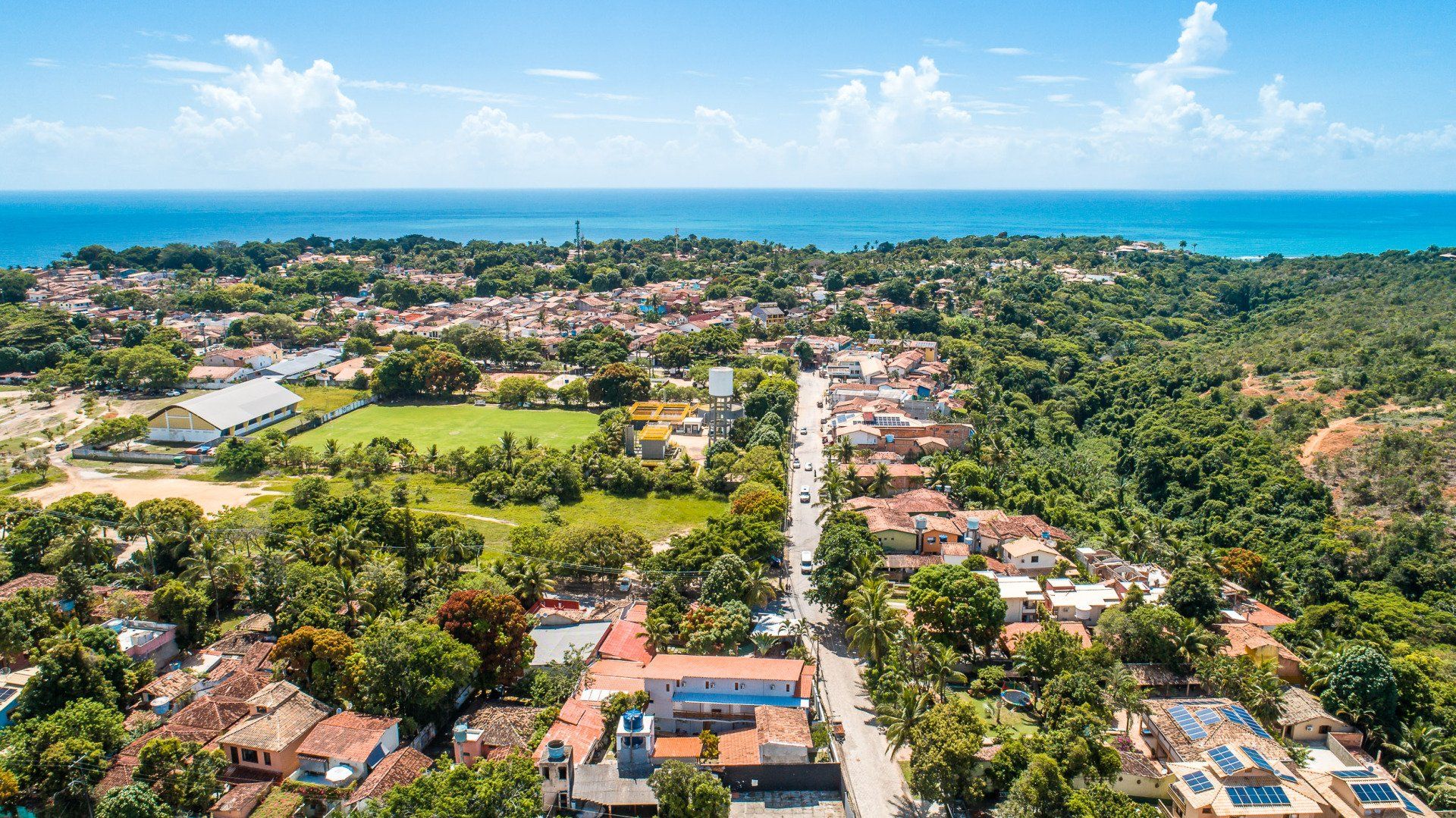vista aérea da cidade