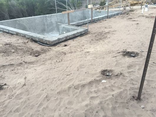 swimming pool angle of repose