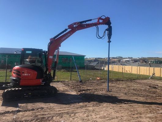 screw pile machine