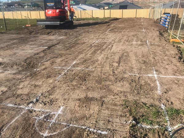 setting out screw piles