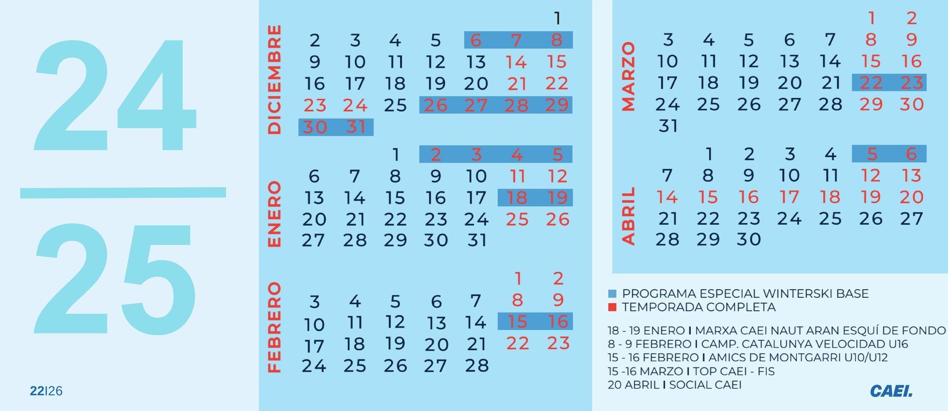 Un calendario con el mes de diciembre.