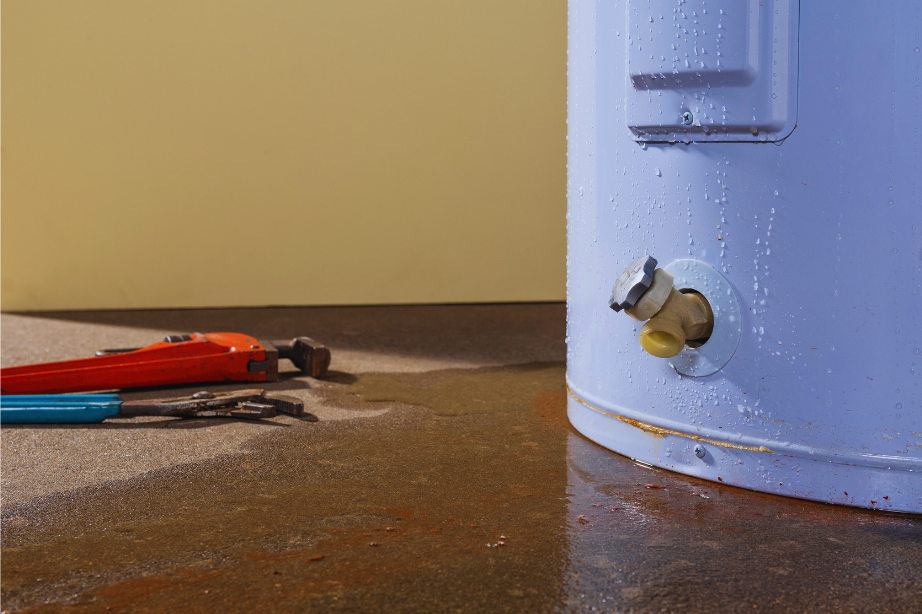 A plumber fixing a sink pipe.