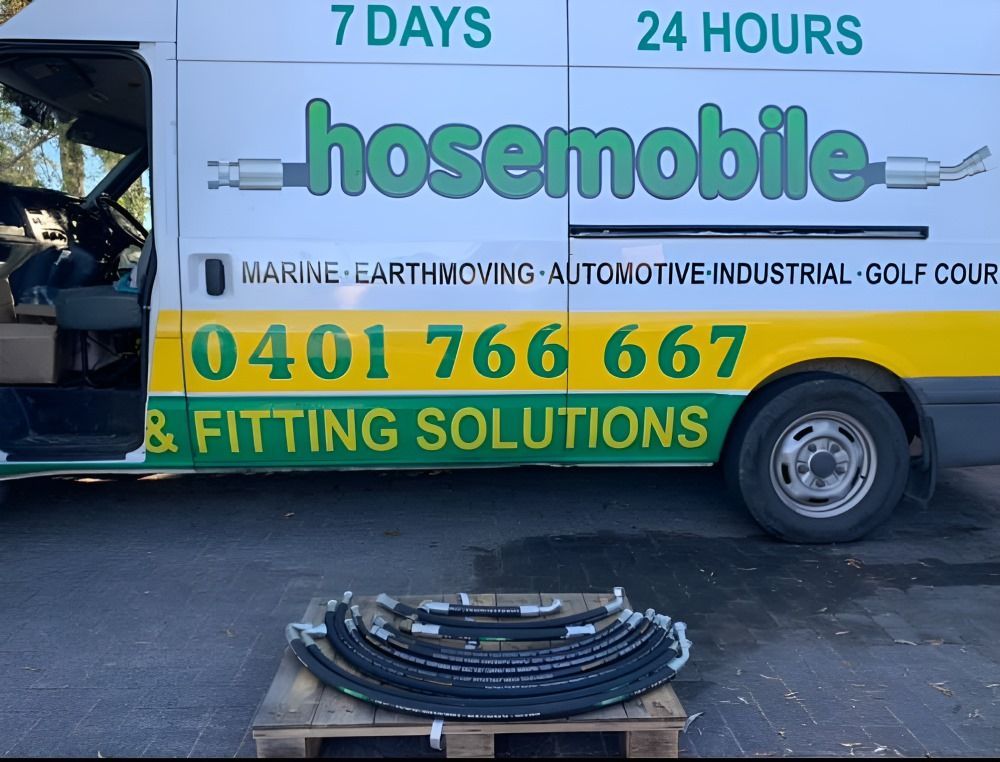 A Hosemobile Van Is Parked On The Side Of The Road — Hosemobile In Kariong, NSW