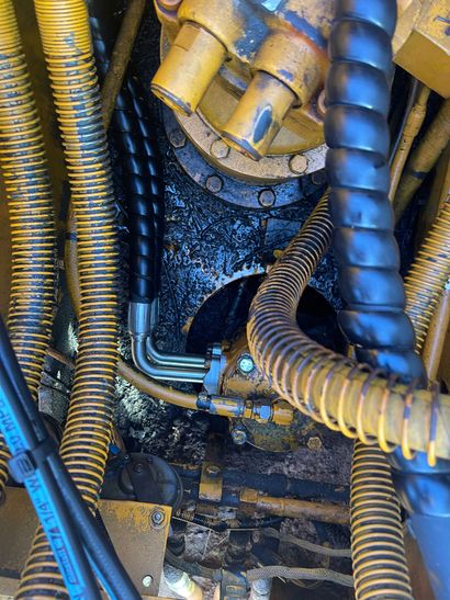 A Bunch Of Hydraulic Hoses Are Attached To A Machine — Hosemobile In Kariong, NSW