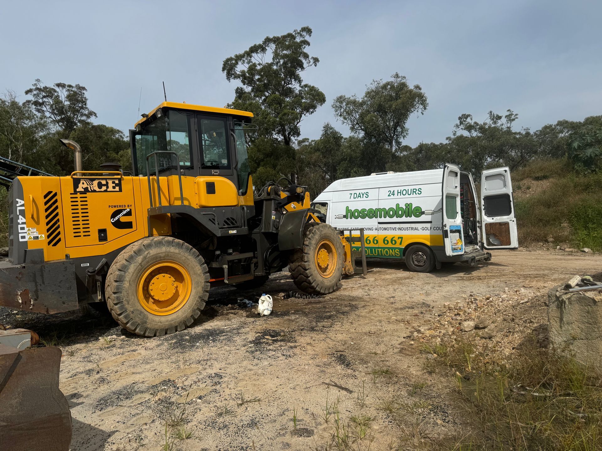 A Bunch Of Hydraulic Hoses Are Stacked On Top Of Each Other On A Table — Hosemobile In Way Way, NSW