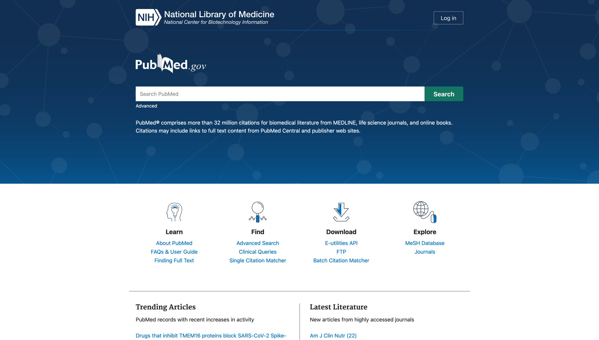 Pubmed Website