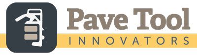 Logo for Pave Tool Innovators, with a dark gray square icon and gray text.