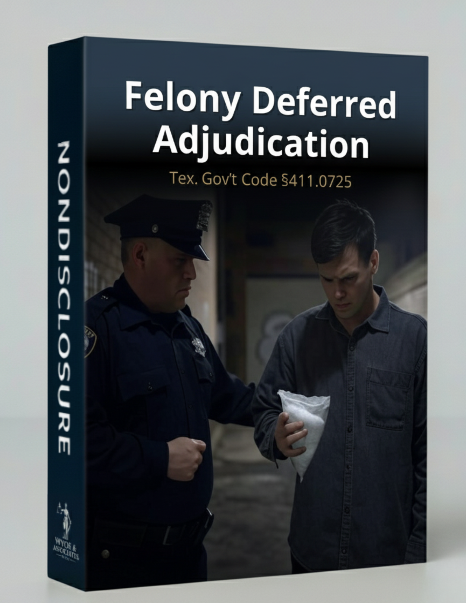 Book cover: Man being searched by police, 