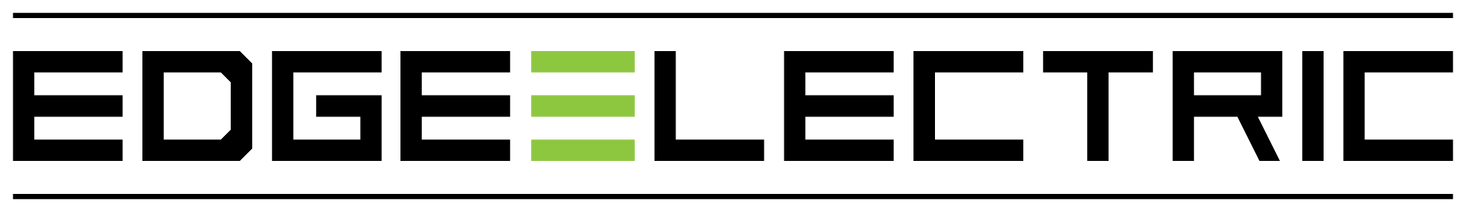 Edge Electric logo: green abstract