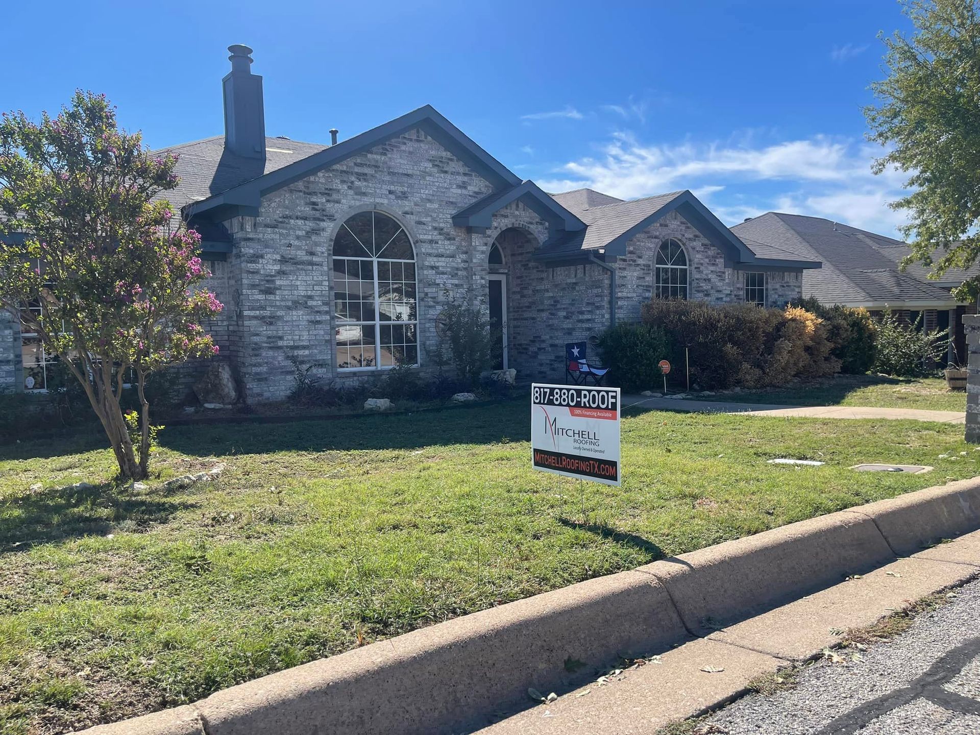 House with brick facade and 